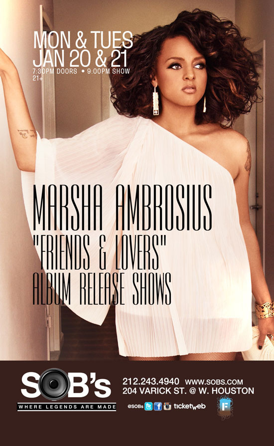 Giveaway: Tickets to Marsha Ambrosius Upcoming Shows at SOBs in NYC