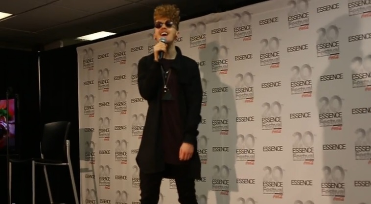 Daley Performing "Alone Together" Live in the 2014 Essence Festival Press Room 