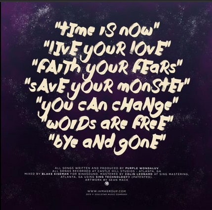 Purple WondaLuv The Eternal Peace EP - Back