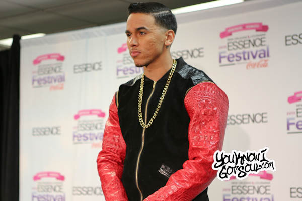 Adrian Marcel Performing “My Life” Acapella in the 2015 Essence Festival Press Room