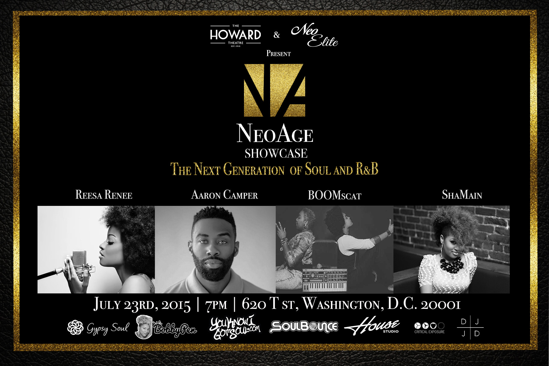 YouKnowIGotSoul to Sponsor Upcoming Neo Age Showcase at the Howard Theater in DC  7/23/15