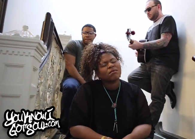 Exclusive: Stacy Barthe Performs an Acoustic Version of “Here I Am” in a Staircase for YouKnowIGotSoul