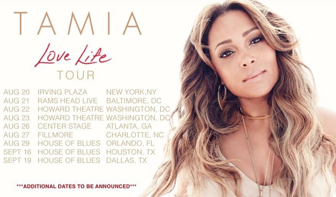 Tamia Announces "Love Life" Tour, Set to Begin Aug 20th in NYC