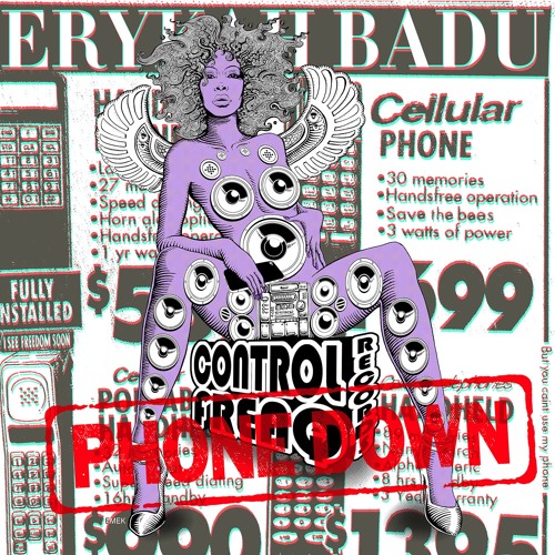Erykah Badu Phone Down Single Cover