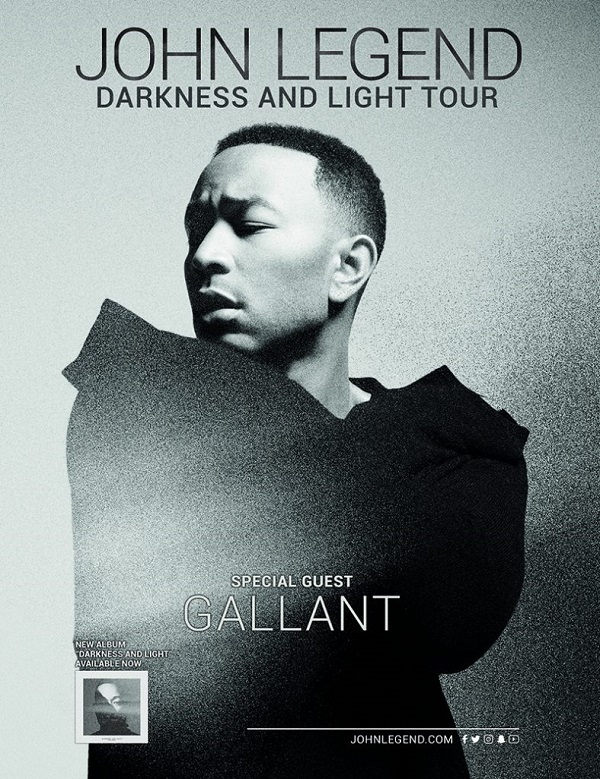 John Legend Darkness and Light Tour