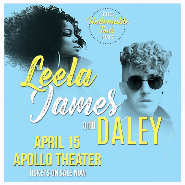 Giveaway: Win Tickets to See Leela James & Daley Perform at the Apollo Theater 4/15