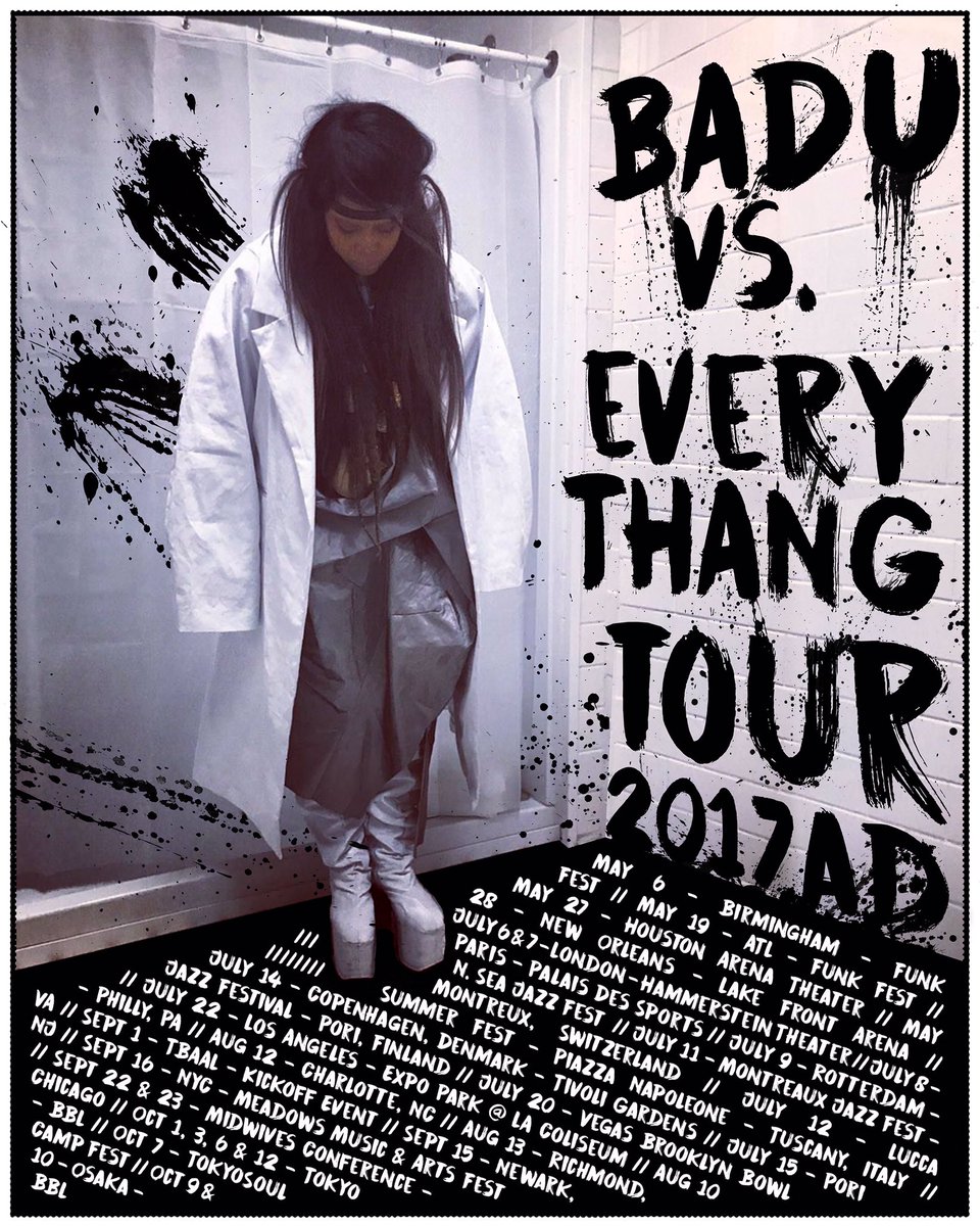 Erykah Badu Announces Upcoming Tour "Badu Vs. Every Thang"