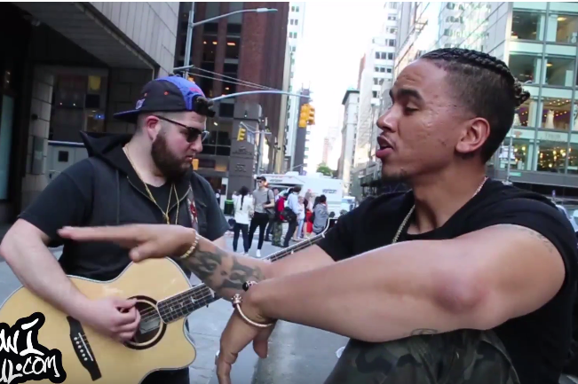 Watch Adrian Marcel Do an Acoustic Performance Live in the Streets of NYC (Exclusive)