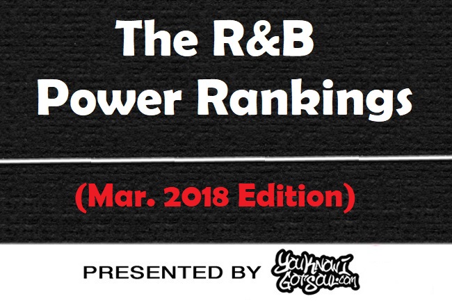 The R&B Power Rankings (March 2018 Edition) Presented by YouKnowIGotSoul.com