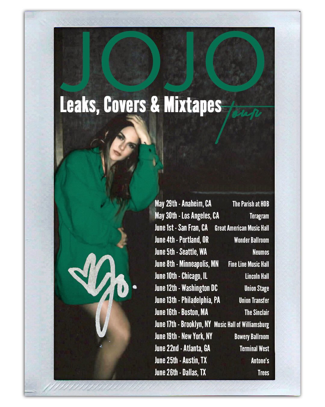 JoJo Announces "Leaks, Covers & Mixtapes" Tour