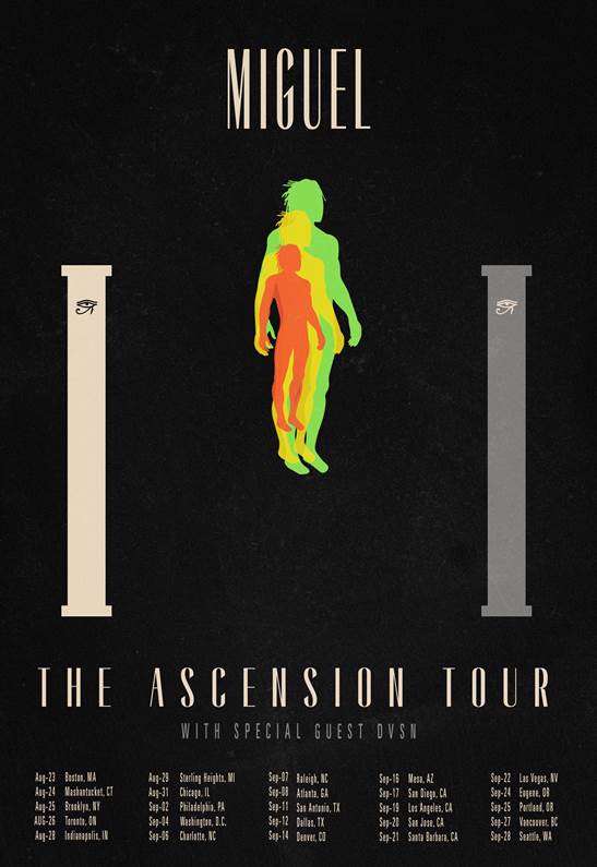 Miguel Announces "The Ascension Tour" with Special Guest DVSN