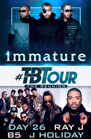 Immature to Reunite for "TB: The Reunion Tour" With B5, Day26, J. Holiday & Ray J.