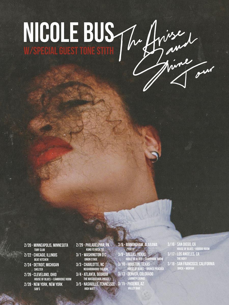 Nicole Bus Announces Her “Arise & Shine” Tour