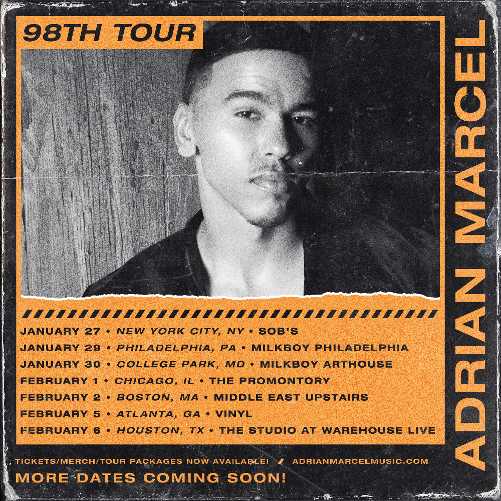 Adrian Marcel Announces "98th" Tour in Support of His Latest Album