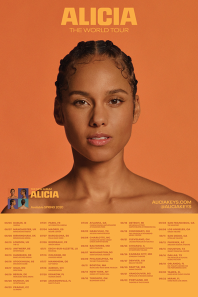 Alicia Keys Alicia Tour Flyer