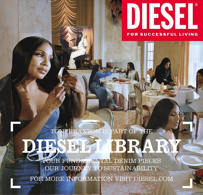 Toni Braxton Stars In The Latest Diesel Campaign Alongside Her Sons