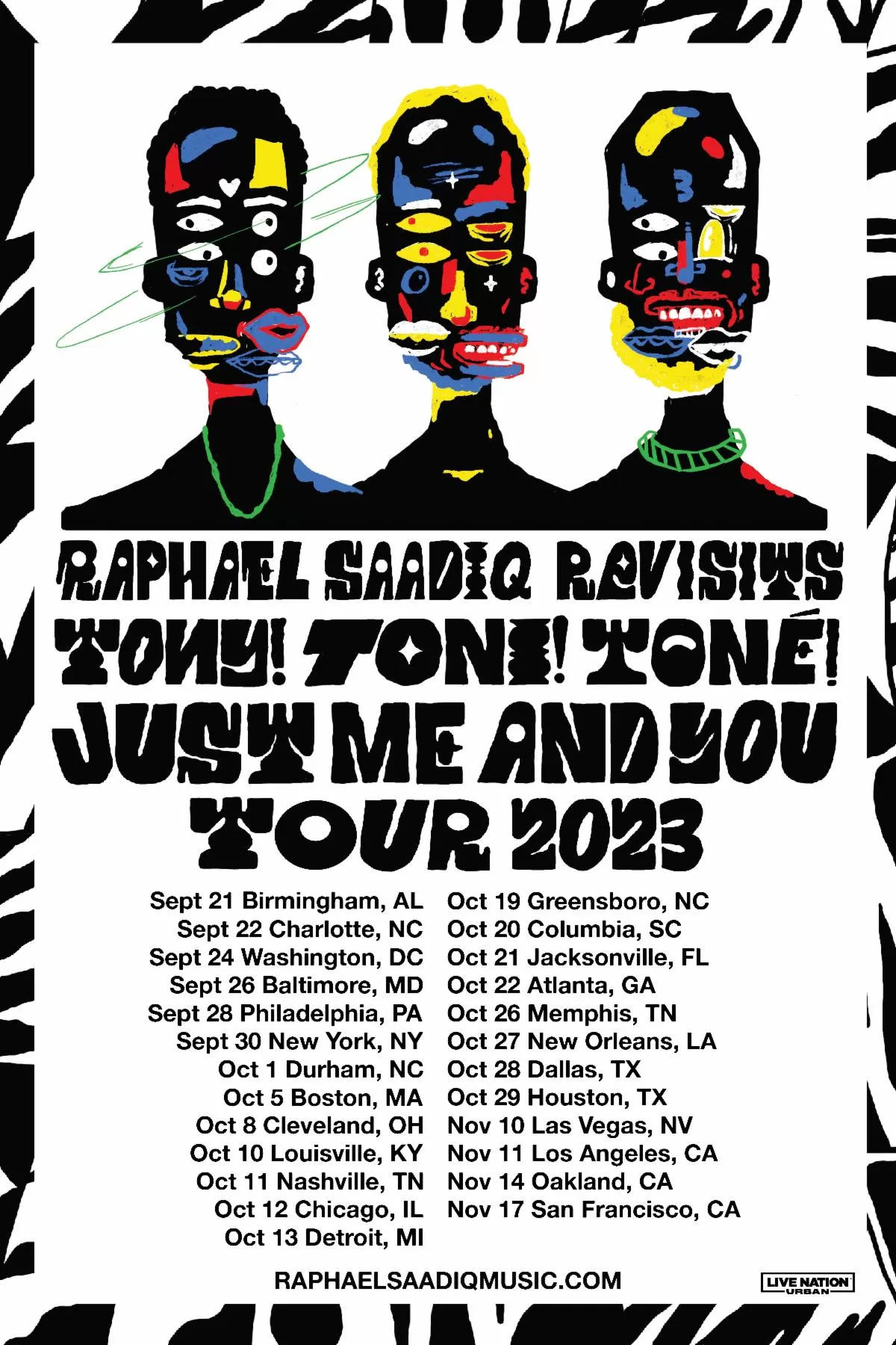 Dates Revealed For Raphael Saadiq & Tony! Toni! Toné! "Just Me