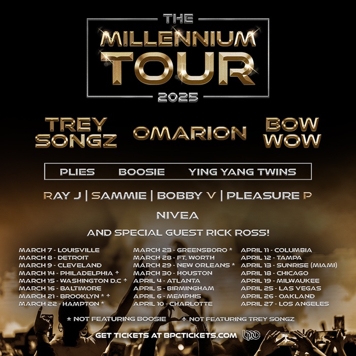 The Millennium Tour 2025 Announced With Trey Songz, Omarion, Bow Wow